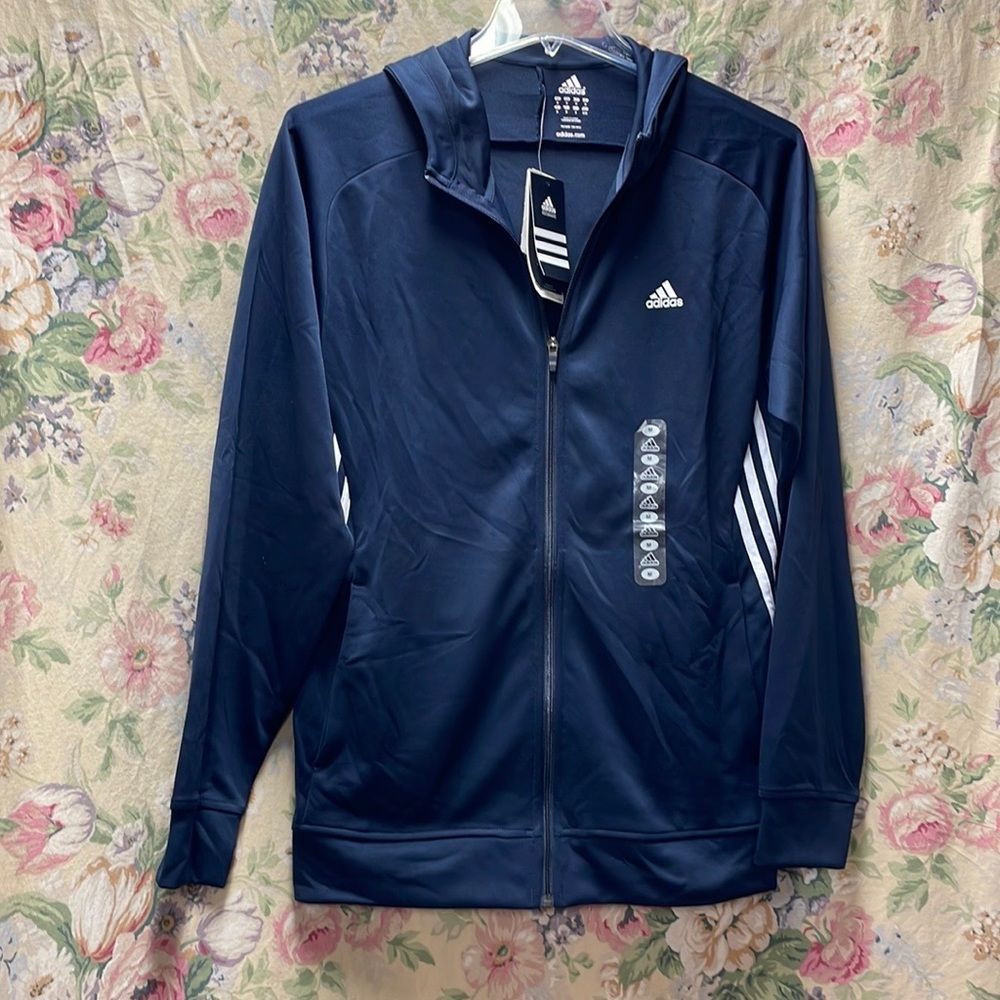 Adidas zippered hoodie competition jacket - Picture 1 of 6